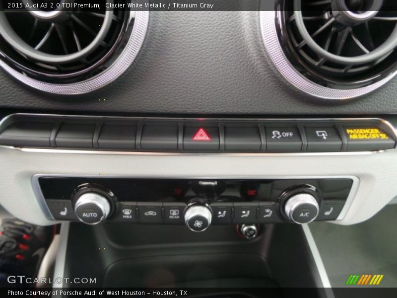 Glacier White Metallic / Titanium Gray 2015 Audi A3 2.0 TDI Premium