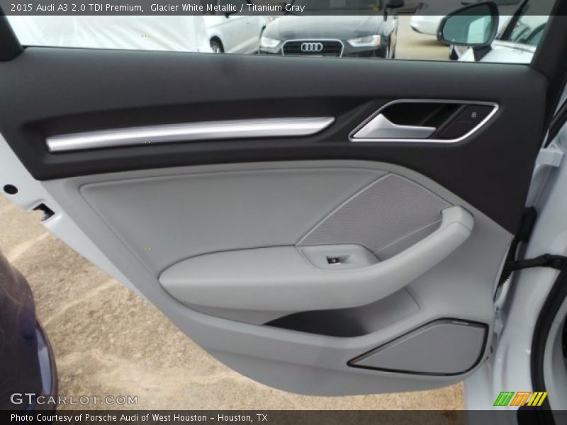 Glacier White Metallic / Titanium Gray 2015 Audi A3 2.0 TDI Premium
