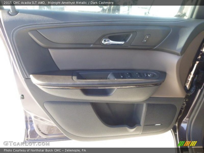 Midnight Amethyst Metallic / Dark Cashmere 2015 GMC Acadia SLT AWD