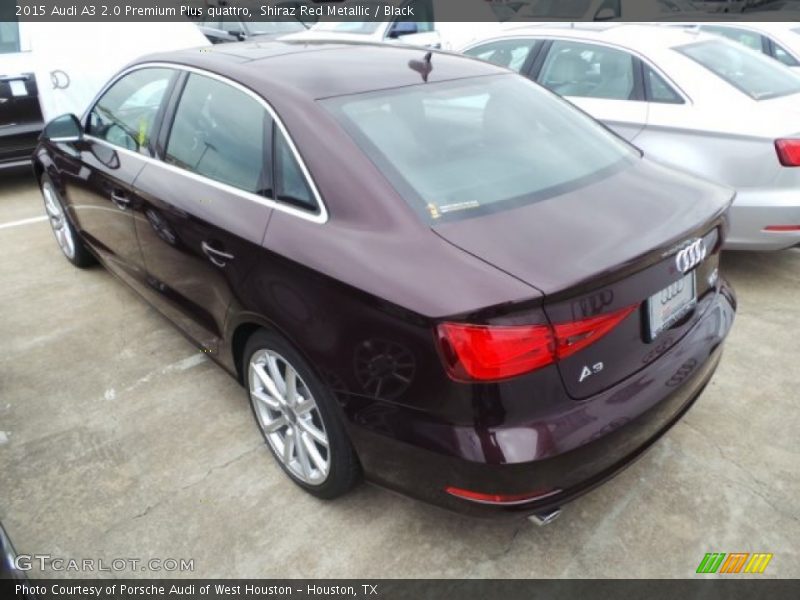 Shiraz Red Metallic / Black 2015 Audi A3 2.0 Premium Plus quattro