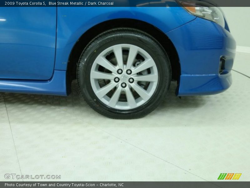Blue Streak Metallic / Dark Charcoal 2009 Toyota Corolla S