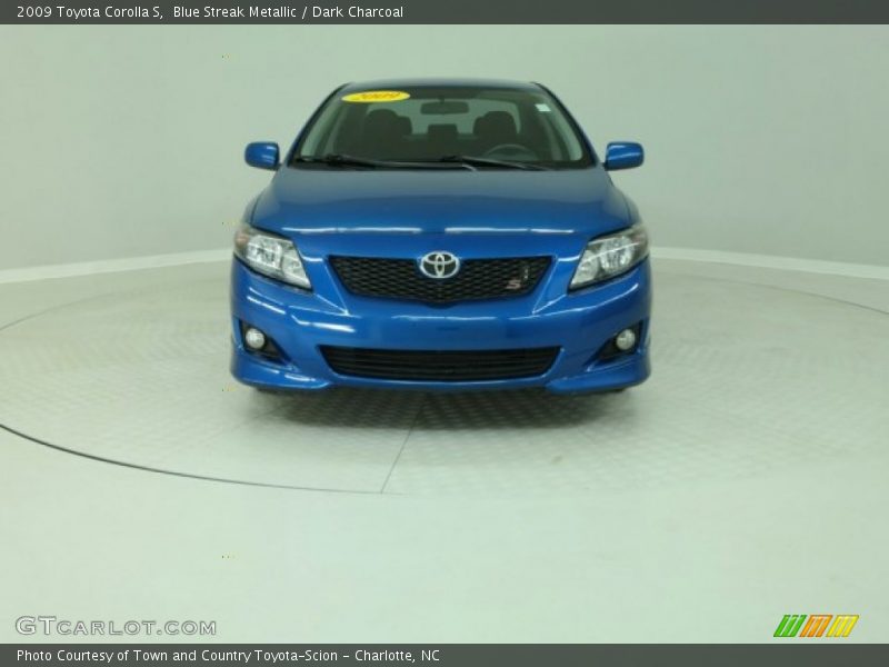 Blue Streak Metallic / Dark Charcoal 2009 Toyota Corolla S