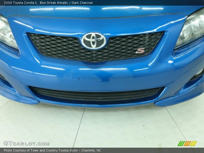 Blue Streak Metallic / Dark Charcoal 2009 Toyota Corolla S