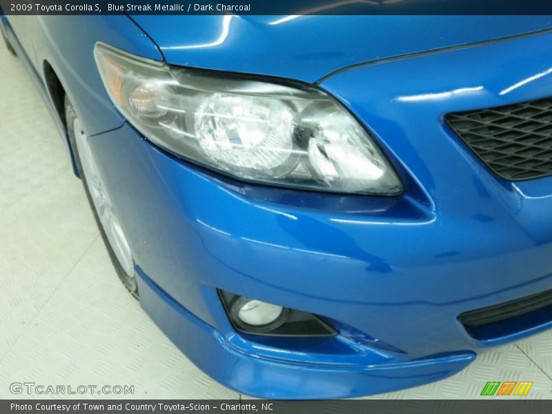 Blue Streak Metallic / Dark Charcoal 2009 Toyota Corolla S