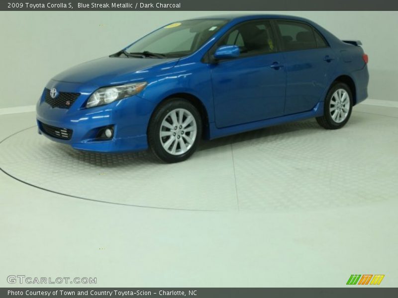 Blue Streak Metallic / Dark Charcoal 2009 Toyota Corolla S
