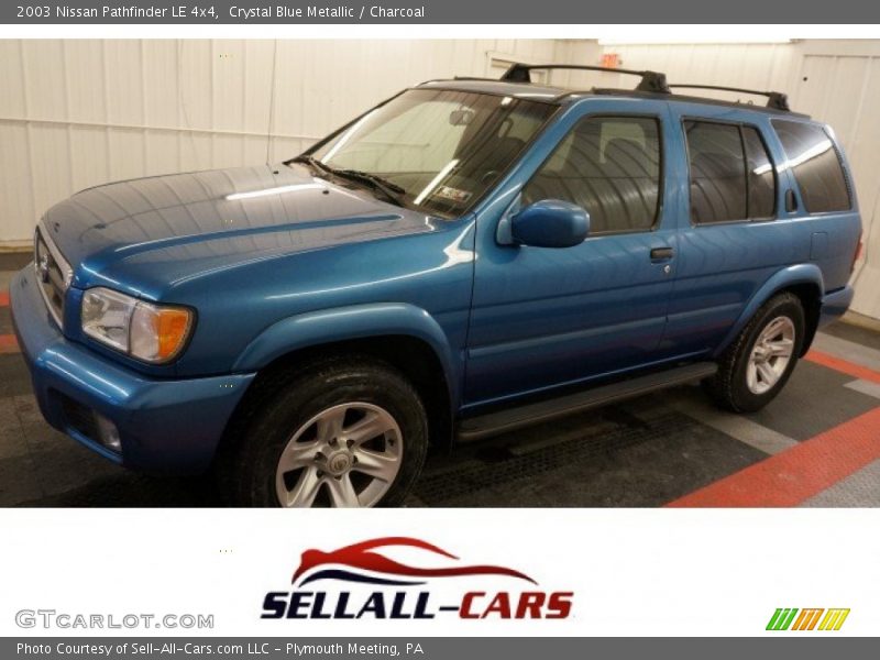 Crystal Blue Metallic / Charcoal 2003 Nissan Pathfinder LE 4x4