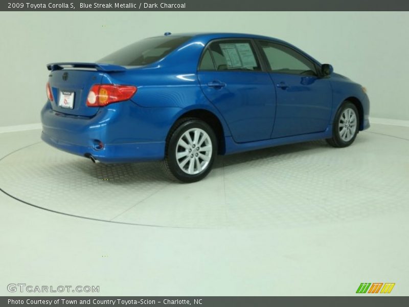 Blue Streak Metallic / Dark Charcoal 2009 Toyota Corolla S