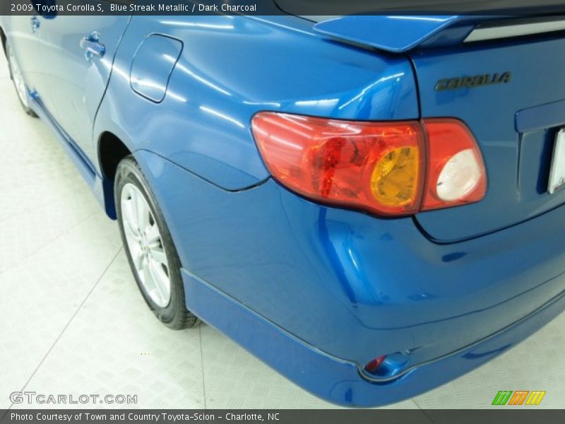 Blue Streak Metallic / Dark Charcoal 2009 Toyota Corolla S