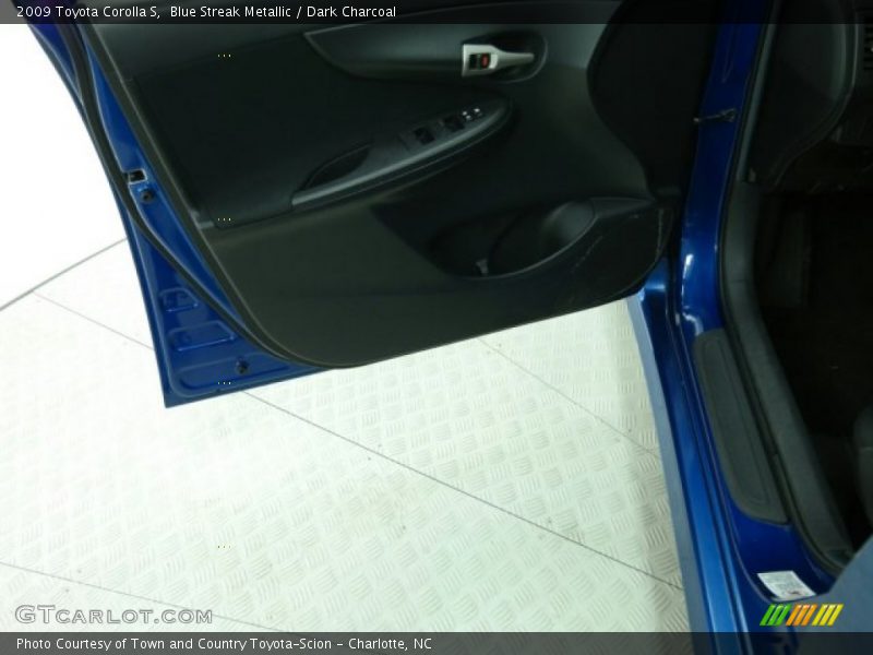 Blue Streak Metallic / Dark Charcoal 2009 Toyota Corolla S