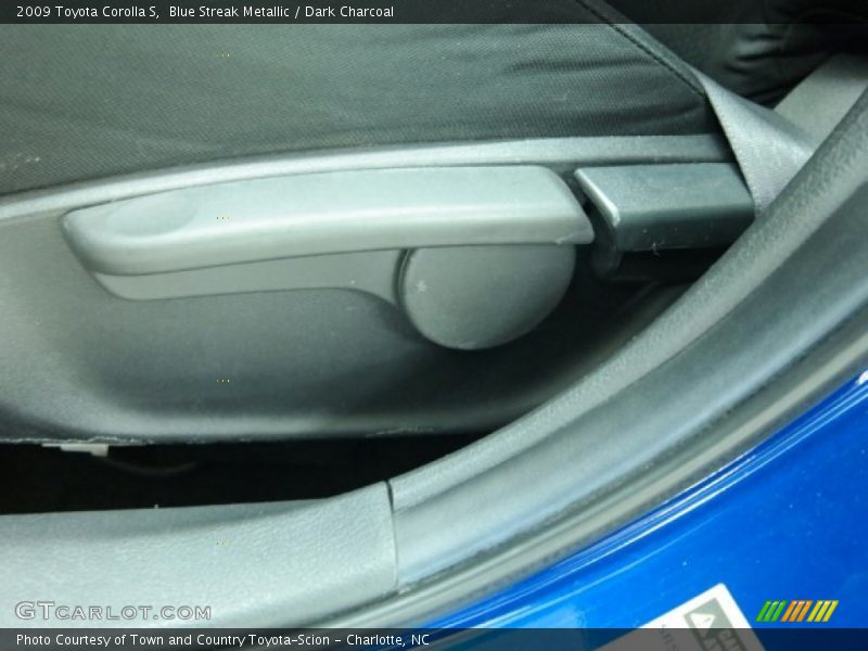 Blue Streak Metallic / Dark Charcoal 2009 Toyota Corolla S