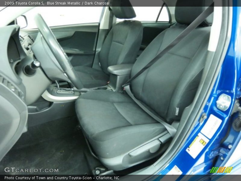 Blue Streak Metallic / Dark Charcoal 2009 Toyota Corolla S