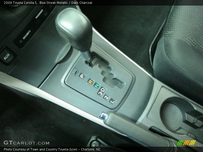 Blue Streak Metallic / Dark Charcoal 2009 Toyota Corolla S