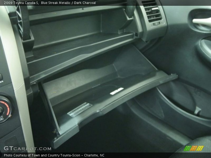 Blue Streak Metallic / Dark Charcoal 2009 Toyota Corolla S