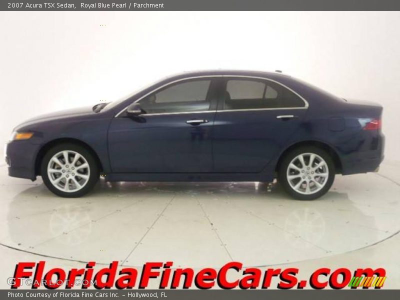 Royal Blue Pearl / Parchment 2007 Acura TSX Sedan