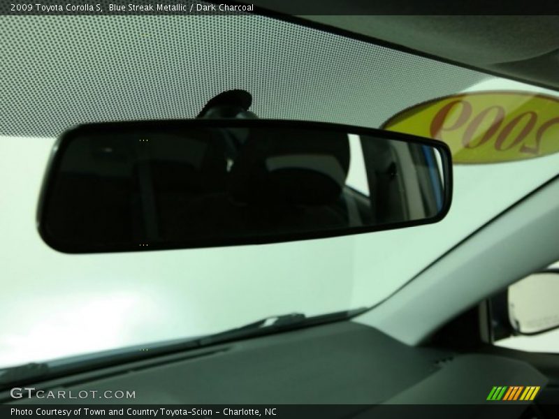 Blue Streak Metallic / Dark Charcoal 2009 Toyota Corolla S