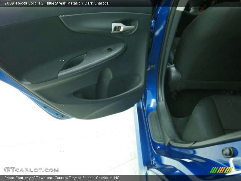 Blue Streak Metallic / Dark Charcoal 2009 Toyota Corolla S
