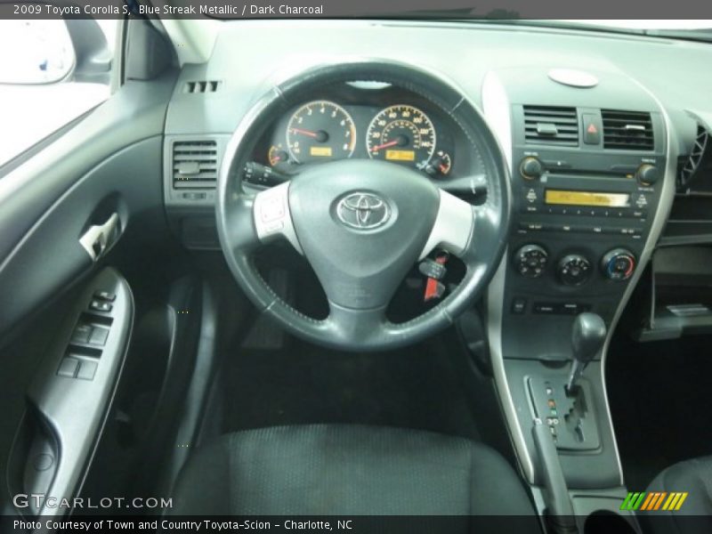 Blue Streak Metallic / Dark Charcoal 2009 Toyota Corolla S