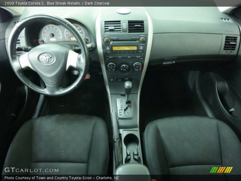 Blue Streak Metallic / Dark Charcoal 2009 Toyota Corolla S