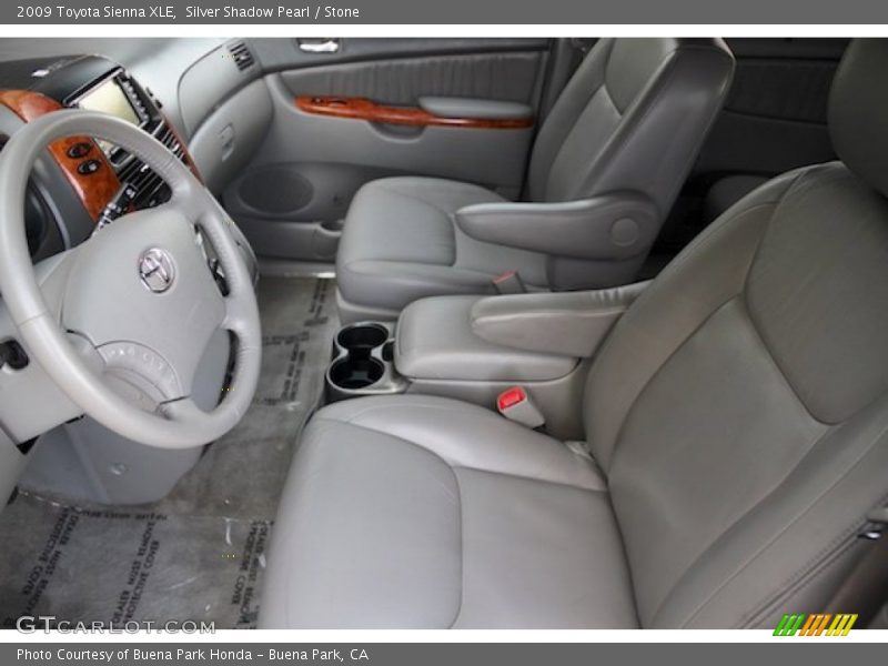 Silver Shadow Pearl / Stone 2009 Toyota Sienna XLE