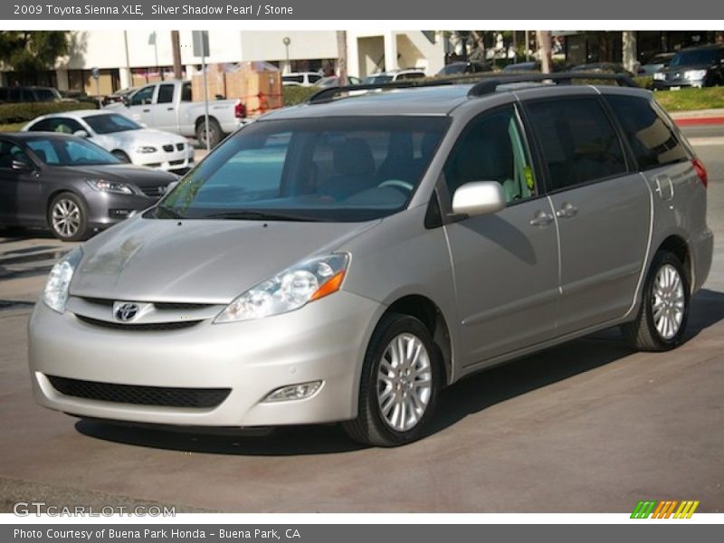 Silver Shadow Pearl / Stone 2009 Toyota Sienna XLE