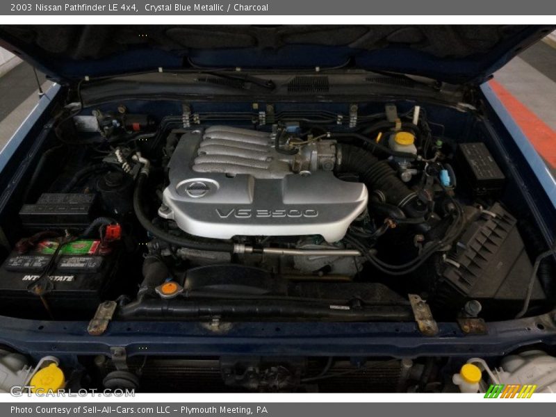 Crystal Blue Metallic / Charcoal 2003 Nissan Pathfinder LE 4x4