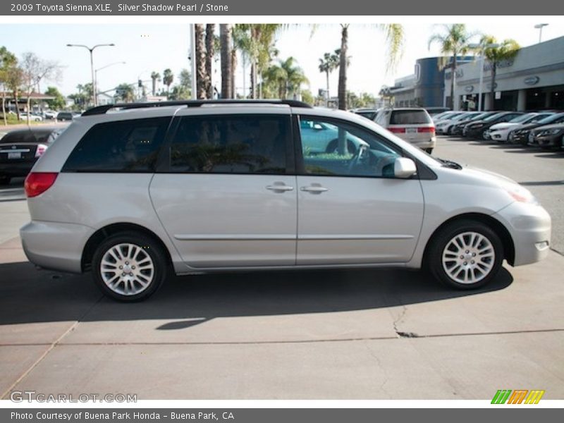 Silver Shadow Pearl / Stone 2009 Toyota Sienna XLE