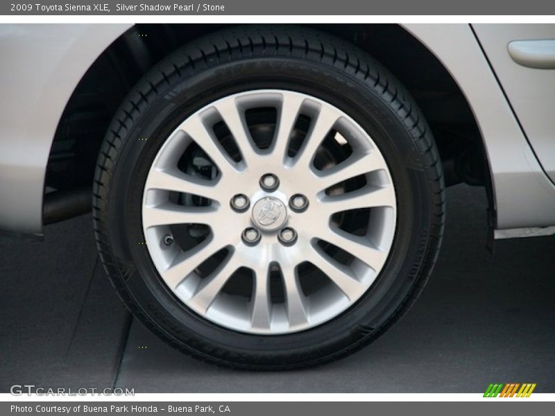 Silver Shadow Pearl / Stone 2009 Toyota Sienna XLE