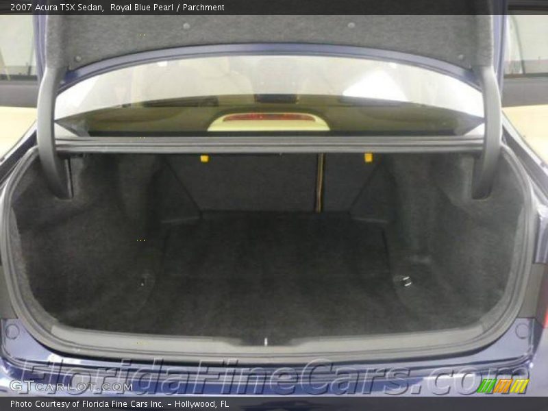 Royal Blue Pearl / Parchment 2007 Acura TSX Sedan