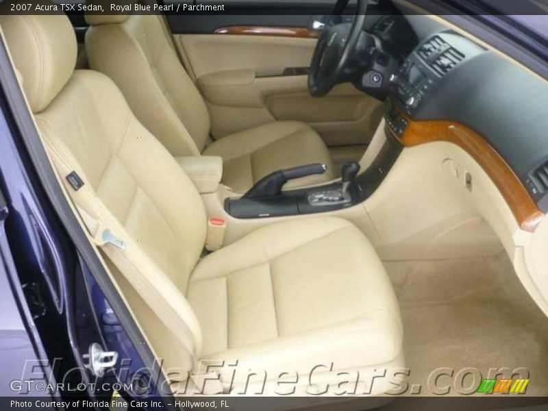 Royal Blue Pearl / Parchment 2007 Acura TSX Sedan