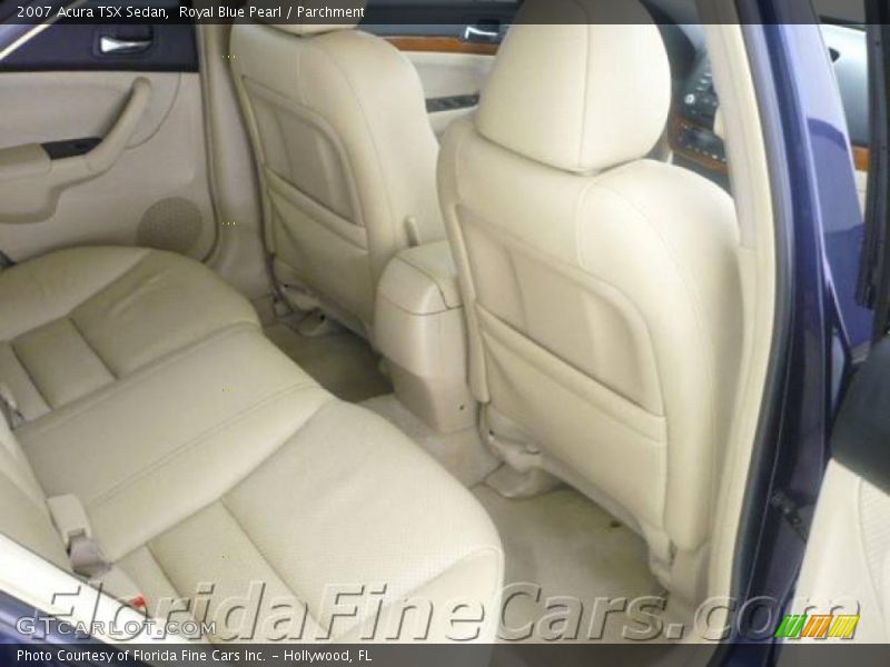Royal Blue Pearl / Parchment 2007 Acura TSX Sedan