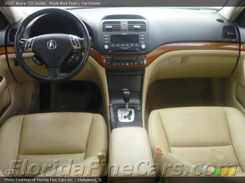 Royal Blue Pearl / Parchment 2007 Acura TSX Sedan