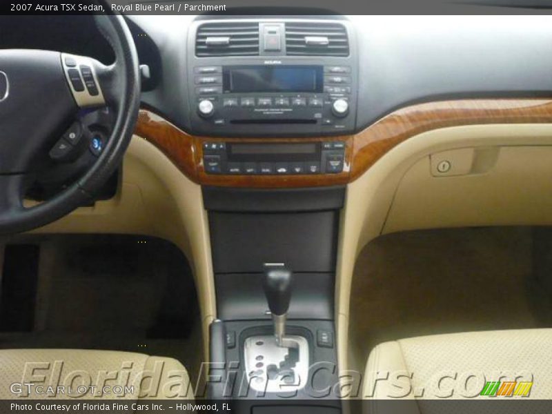 Royal Blue Pearl / Parchment 2007 Acura TSX Sedan
