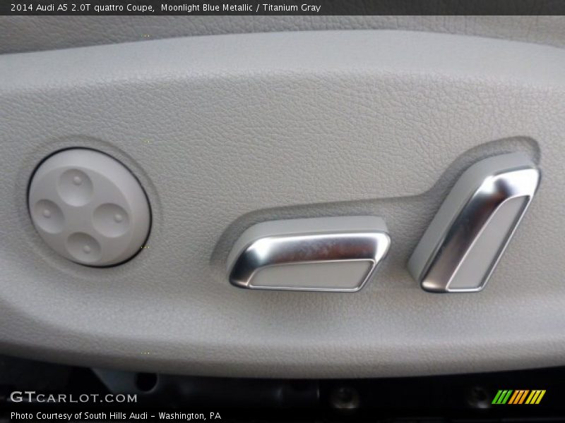 Moonlight Blue Metallic / Titanium Gray 2014 Audi A5 2.0T quattro Coupe