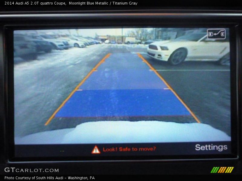 Moonlight Blue Metallic / Titanium Gray 2014 Audi A5 2.0T quattro Coupe