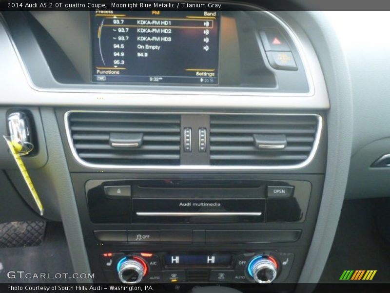 Moonlight Blue Metallic / Titanium Gray 2014 Audi A5 2.0T quattro Coupe