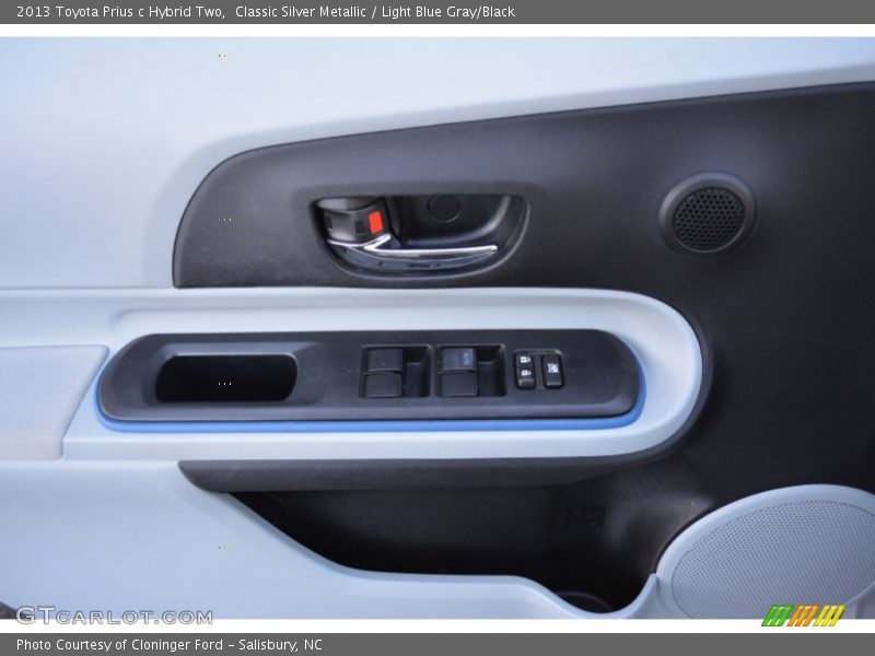 Classic Silver Metallic / Light Blue Gray/Black 2013 Toyota Prius c Hybrid Two