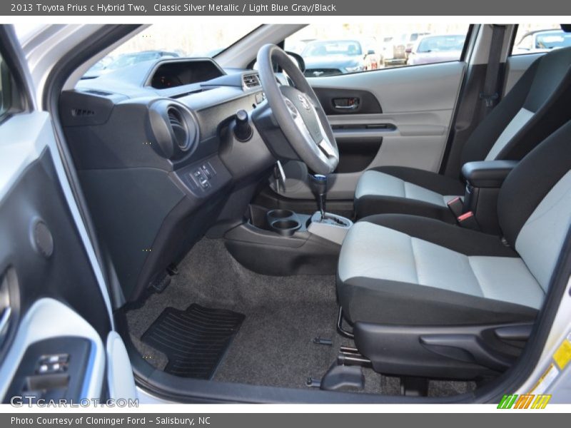 Classic Silver Metallic / Light Blue Gray/Black 2013 Toyota Prius c Hybrid Two