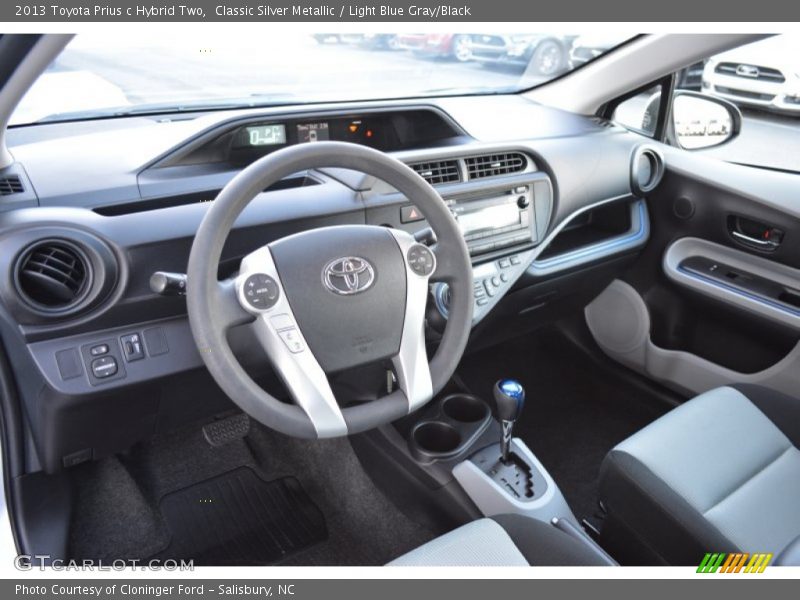 Classic Silver Metallic / Light Blue Gray/Black 2013 Toyota Prius c Hybrid Two
