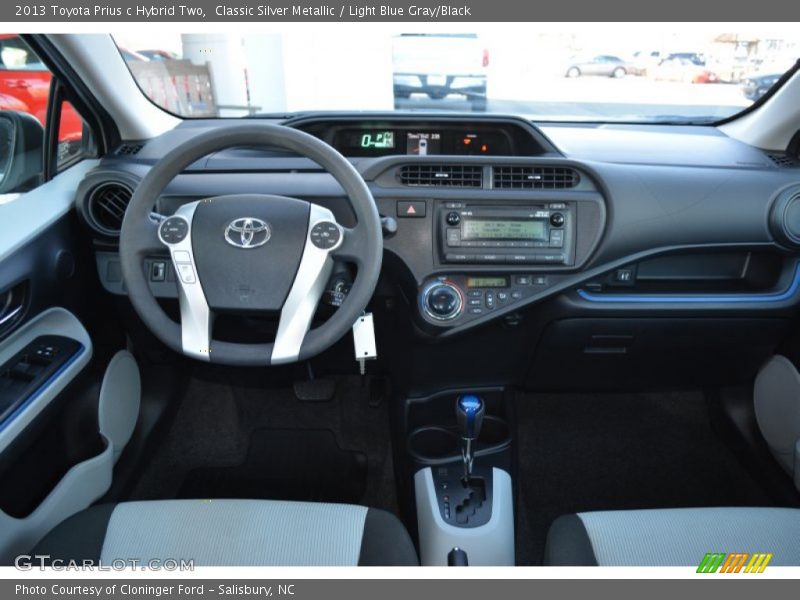 Classic Silver Metallic / Light Blue Gray/Black 2013 Toyota Prius c Hybrid Two