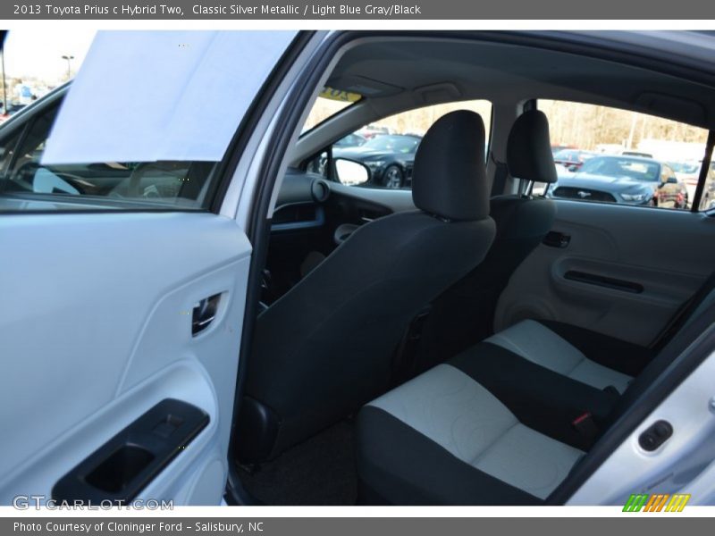 Classic Silver Metallic / Light Blue Gray/Black 2013 Toyota Prius c Hybrid Two
