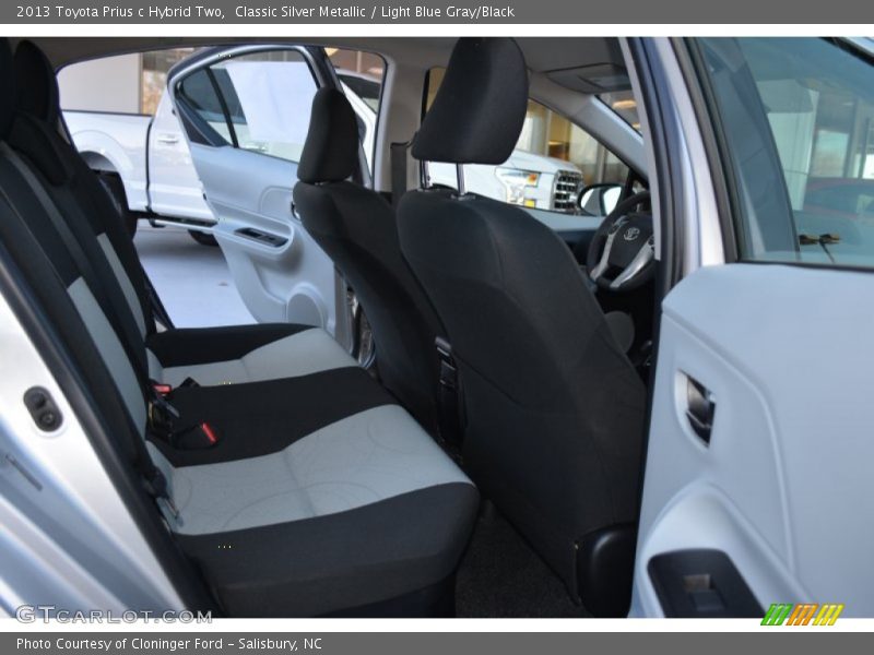 Classic Silver Metallic / Light Blue Gray/Black 2013 Toyota Prius c Hybrid Two