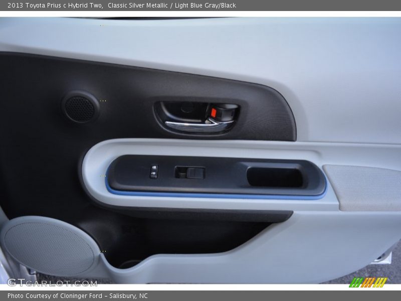 Classic Silver Metallic / Light Blue Gray/Black 2013 Toyota Prius c Hybrid Two
