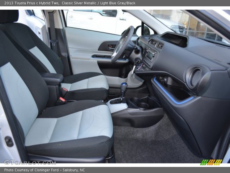 Classic Silver Metallic / Light Blue Gray/Black 2013 Toyota Prius c Hybrid Two
