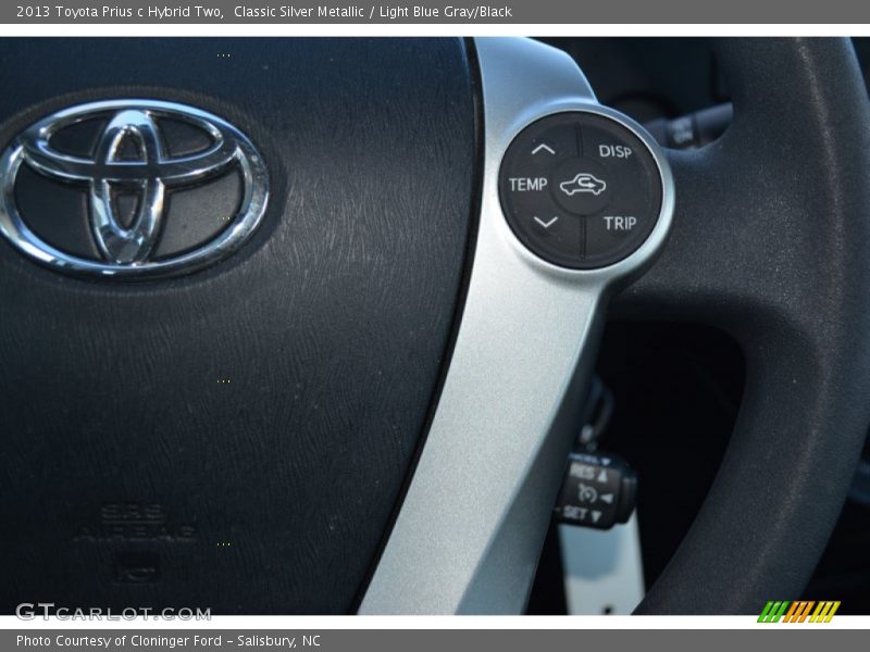 Classic Silver Metallic / Light Blue Gray/Black 2013 Toyota Prius c Hybrid Two