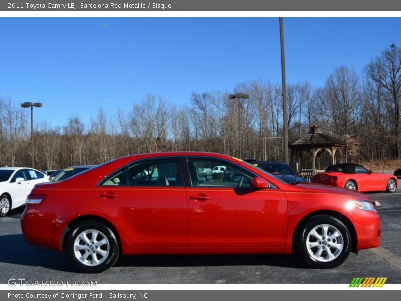 Barcelona Red Metallic / Bisque 2011 Toyota Camry LE