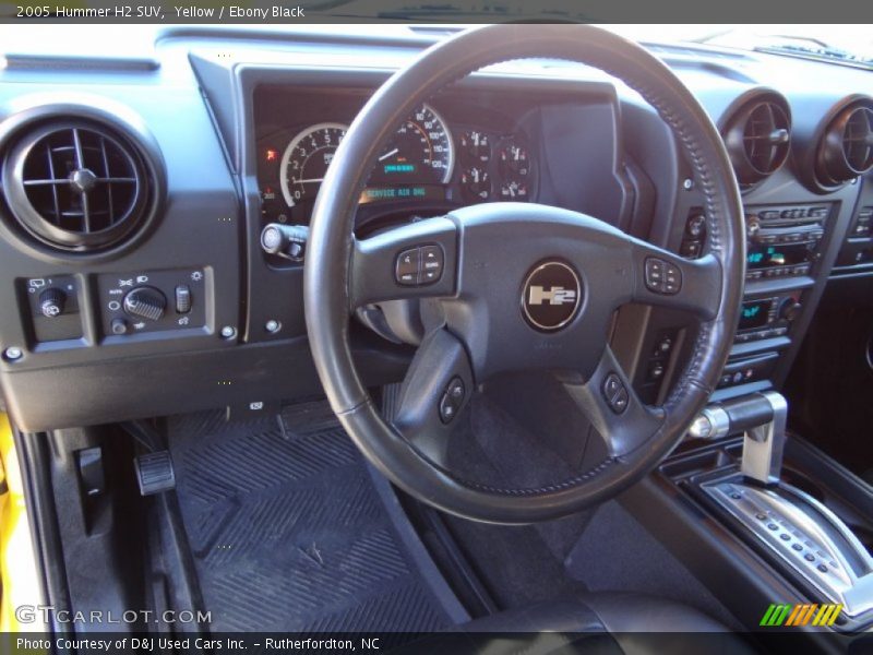 Yellow / Ebony Black 2005 Hummer H2 SUV