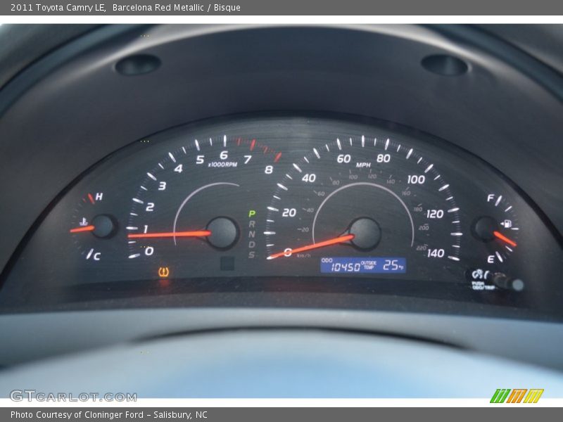 Barcelona Red Metallic / Bisque 2011 Toyota Camry LE