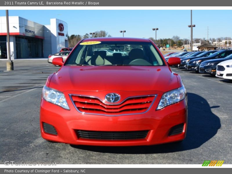 Barcelona Red Metallic / Bisque 2011 Toyota Camry LE