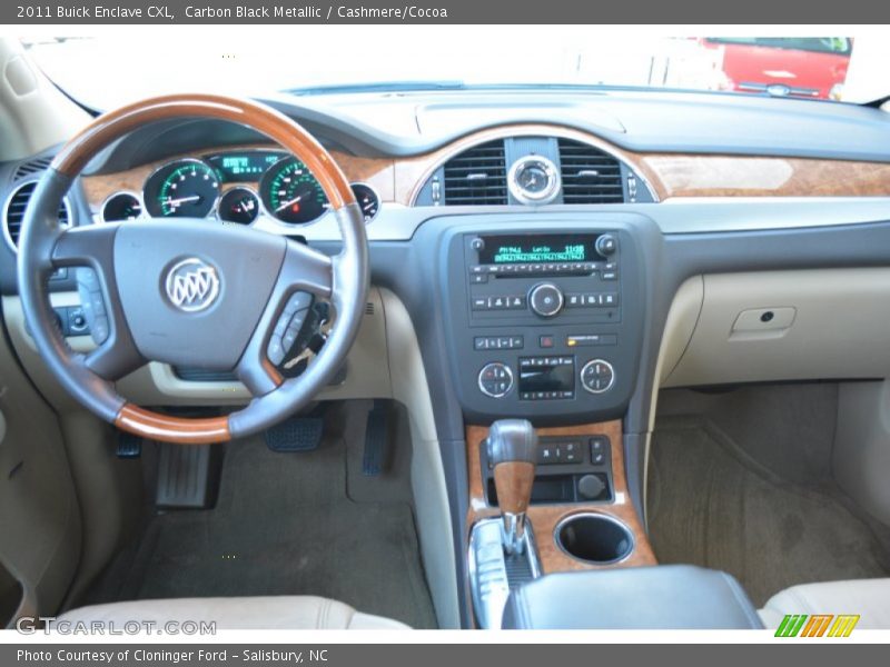 Carbon Black Metallic / Cashmere/Cocoa 2011 Buick Enclave CXL