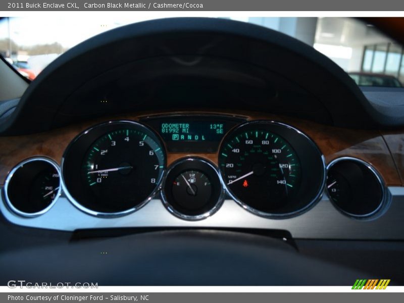 Carbon Black Metallic / Cashmere/Cocoa 2011 Buick Enclave CXL
